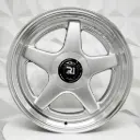 RIN 18X8.5 5-108/112 R1 SPORT 862 HYPER SILVER MACHINE LIP ET38 CB73.1 