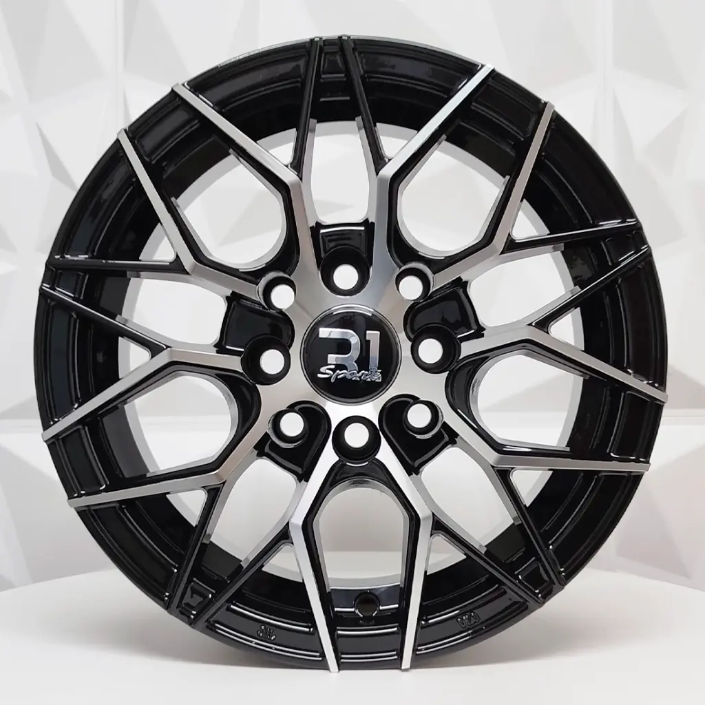 RIN 13X5.5 4-100/114.3 R1 SPORT 236 BLACK MACHINE FACE ET20 CB73.1 