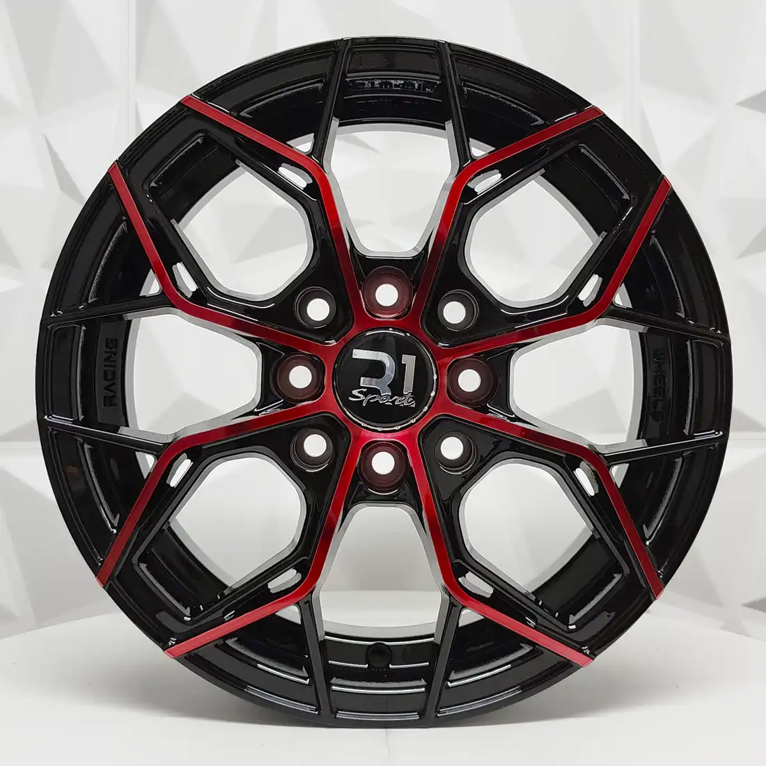 RIN 13X5.5 4-100/114.3 R1 SPORT RGW07 MACHINE BLACK+RED ET35 CB73.1 