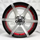 RIN 15X8.25 4-100/114.3 R1 SPORT RGW56092 MACHINE BLACK+RED UNDERCUT ET0 CB73.1 