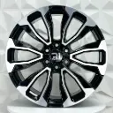 RIN 22X9 6-139.7 R1 SPORT G22 MACHINE BLACK ET28 CB78.1