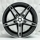 RIN 16X7.5 5-100 R1 SPORT 6878 BLACK MACHINE FACE ET35 CB73.1