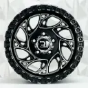 RIN 15X8 5-114.3 R1 SPORT DX203 MATE BLACK MILLING ET-5 CB73.1