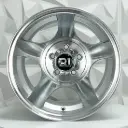 RIN 15X12 6-139.7 R1 SPORT 693 SILVER MACHINE FACE ET-75 CB108