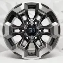 RIN 15X7 6-139.7 R1 SPORT JCW51 GUNMETAL MACHINE FACE ET25 CB106.1