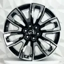 RIN 22X9 6-139.7 R1 SPORT TYH081 BLACK MF INSERT CHROME ET28 CB87.1