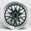 RIN 19X9.5 5-113 R1 SPORT R009 MATTE GUNMETAL MACHINE LIP ET30 CB73.1