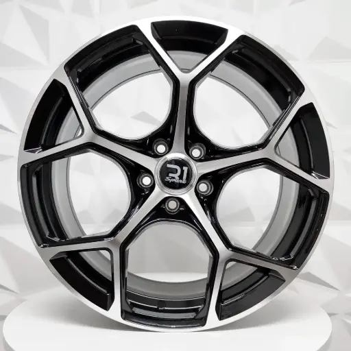 [188596] RIN 18X8 5-112 R1 SPORT AH2030 BLACK MACHINE FACE ET40 CB66.5