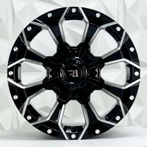 [164549] RIN 16X8 5-114.3 R1 SPORT QC827 FU BLACK MILLING ET10 CB83