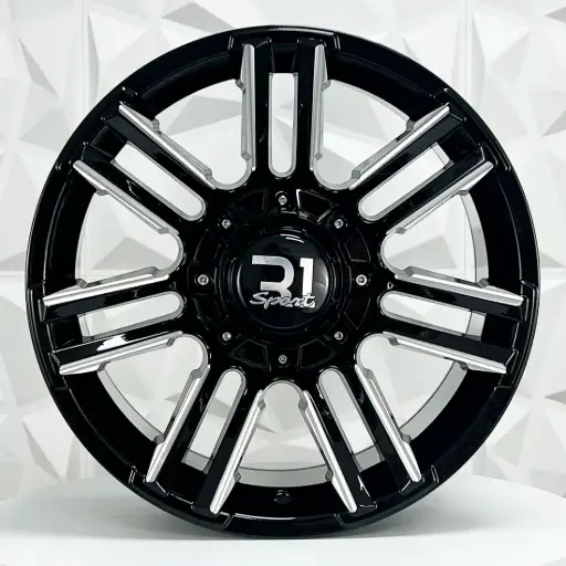 [171509] RIN 17X9 6-114.3 R1 SPORT OR002 BLACK MILLING WINDOW ET0 CB66.1