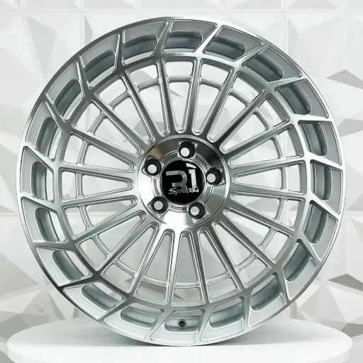 [FF208539F] RIN 20X8.5 5-112 R1 SPORT M111-FF SILVER MACHINE ET35 CB66.56