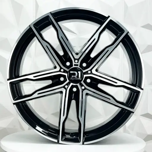[FF208560F] RIN 20X8.5 5-120 R1 SPORT H3076F BLACK MACHINE FACE ET25 CB72.6